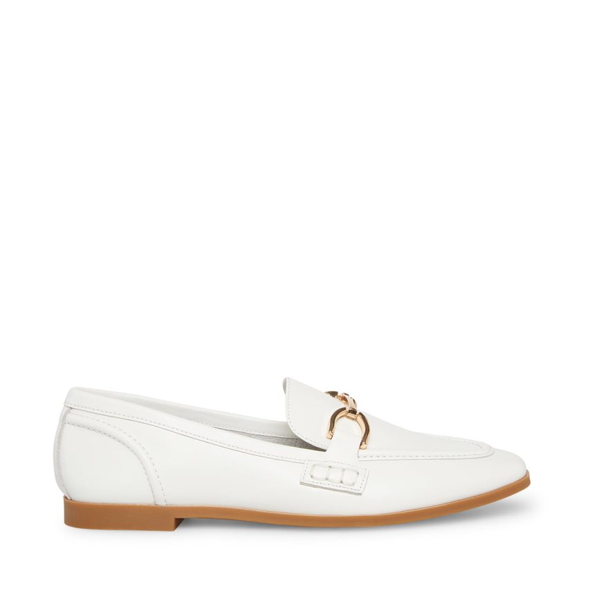 Loafers Steve Madden Carrine Cuero Mujer Blancas | ES XL3E24